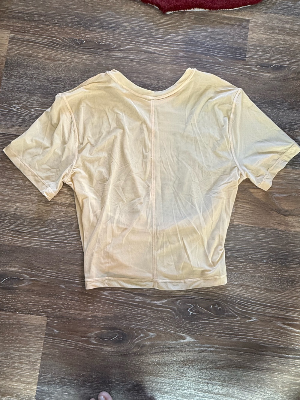 Lululemon Mesh Beige Short Sleeve Top